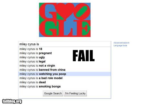 epic fail photo - Autocomplete Me: Miley Cyris is... 