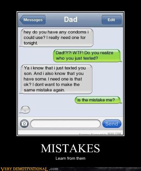 demotivational posters - MISTAKES
