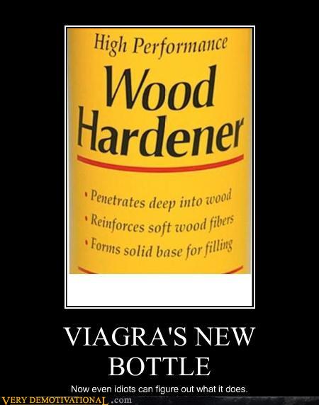 demotivational posters - VIAGRA'S NEW BOTTLE