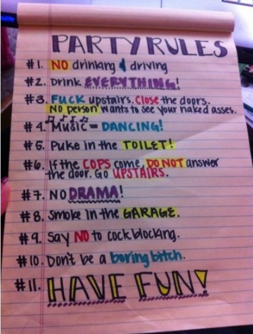 Party Rules You Are Doing It Right Funny Pictures Quotes Pics 