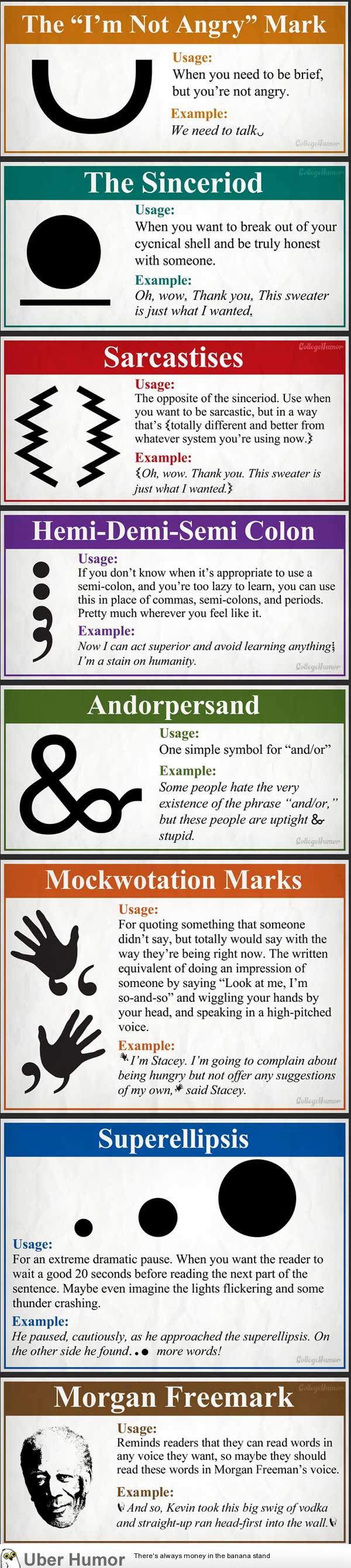 8 new punctuation marks we desperately need. | CreateDebate