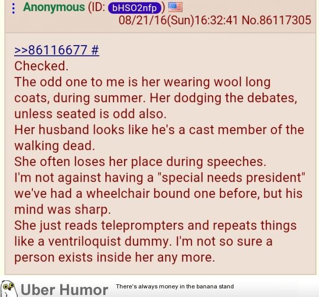 4chan destroys Hillary | Funny Pictures, Quotes, Pics, Photos, Images.  Videos of Really Very Cute animals.