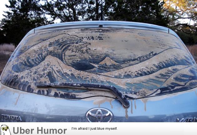 Dusty car window art | Funny Pictures, Quotes, Pics, Photos, Images. Videos  of Really Very Cute animals.