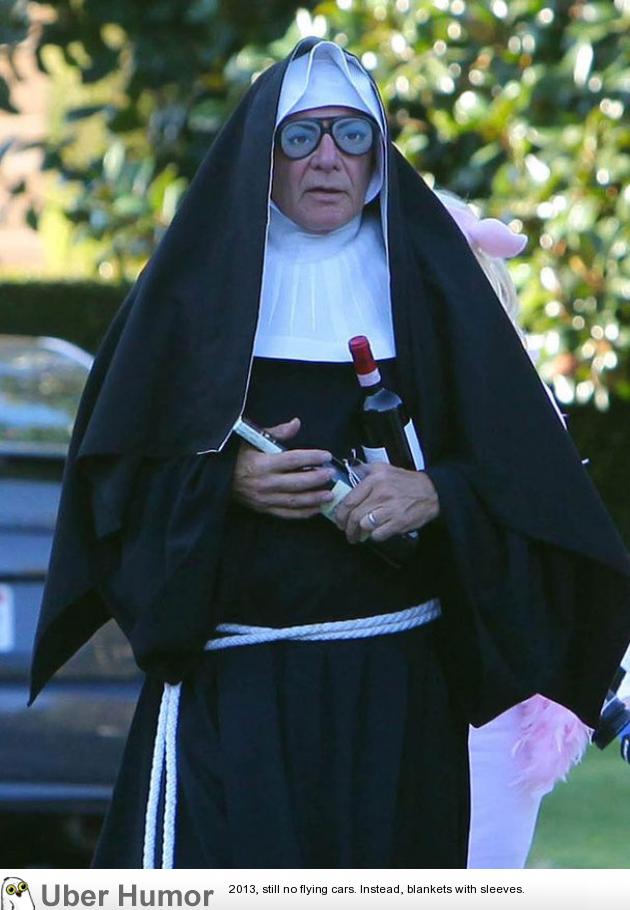 Harrison Ford dressed up as a nun for halloween | Funny Pictures, Quotes,  Pics, Photos, Images. Videos of Really Very Cute animals.