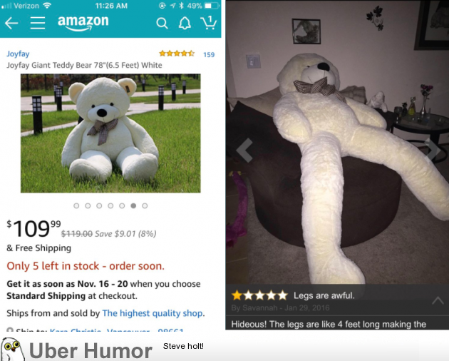 Expectation vs reality. Giant teddy bear | Funny Pictures, Quotes, Pics,  Photos, Images. Videos of Really Very Cute animals.