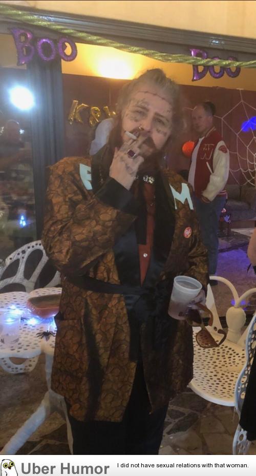 This is a 63 year old woman dressed as Post Malone | Funny Pictures, Quotes,  Pics, Photos, Images. Videos of Really Very Cute animals.