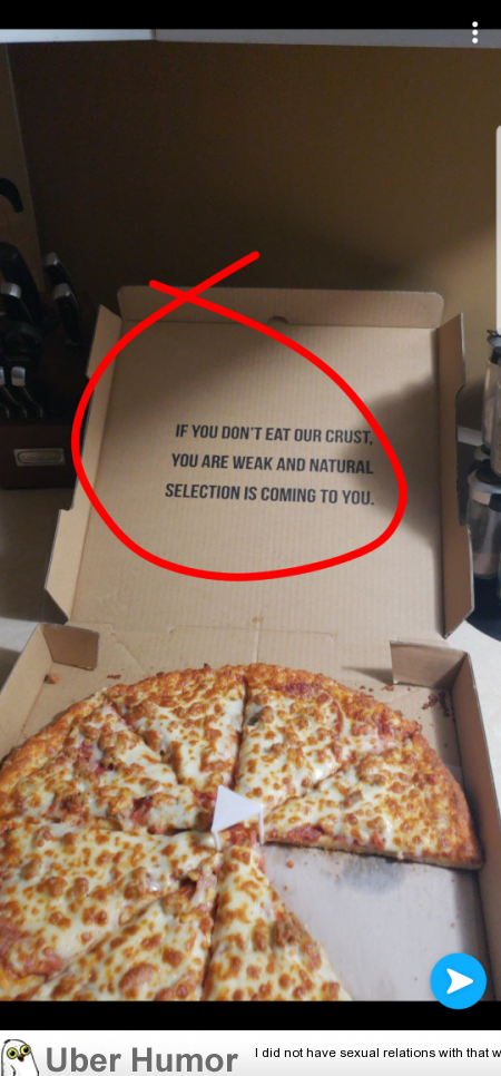 To all the crust haters this pizza place has something to say | Funny  Pictures, Quotes, Pics, Photos, Images. Videos of Really Very Cute animals.