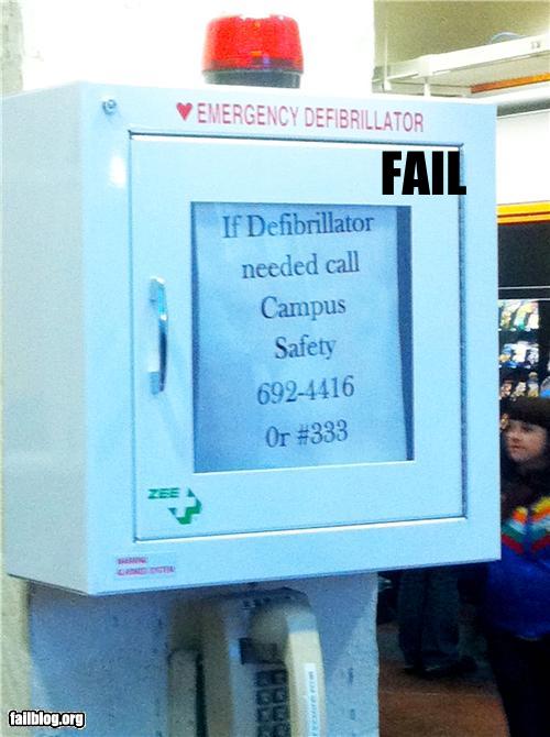 epic fail photos - Defibrillator FAIL