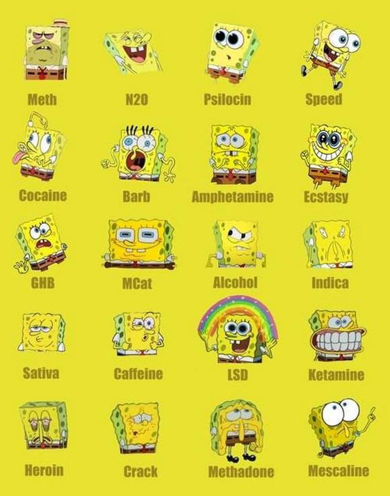 Spongebob on Different Drugs