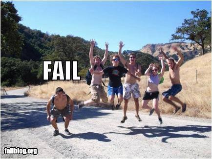 epic fail photos - Jumping FAIL