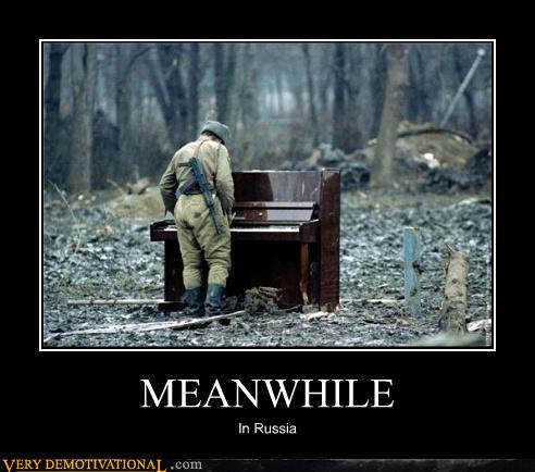 demotivational posters - MEANWHILE