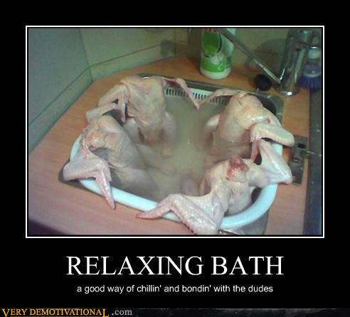 demotivational posters - RELAXING BATH