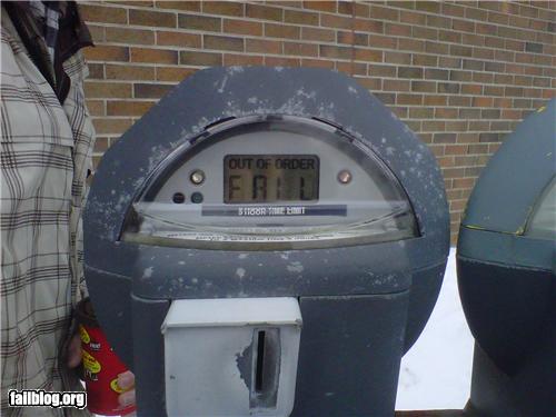 epic fail photos - CLASSIC: Parking Meter FAIL