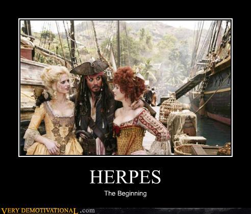 demotivational posters - HERPES