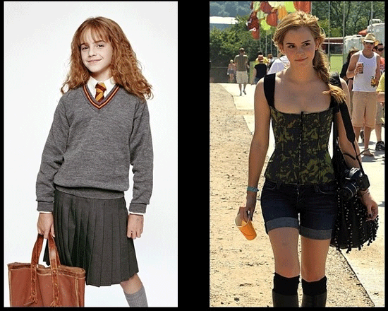 Emma Watson, then & now | uberHumor.com.