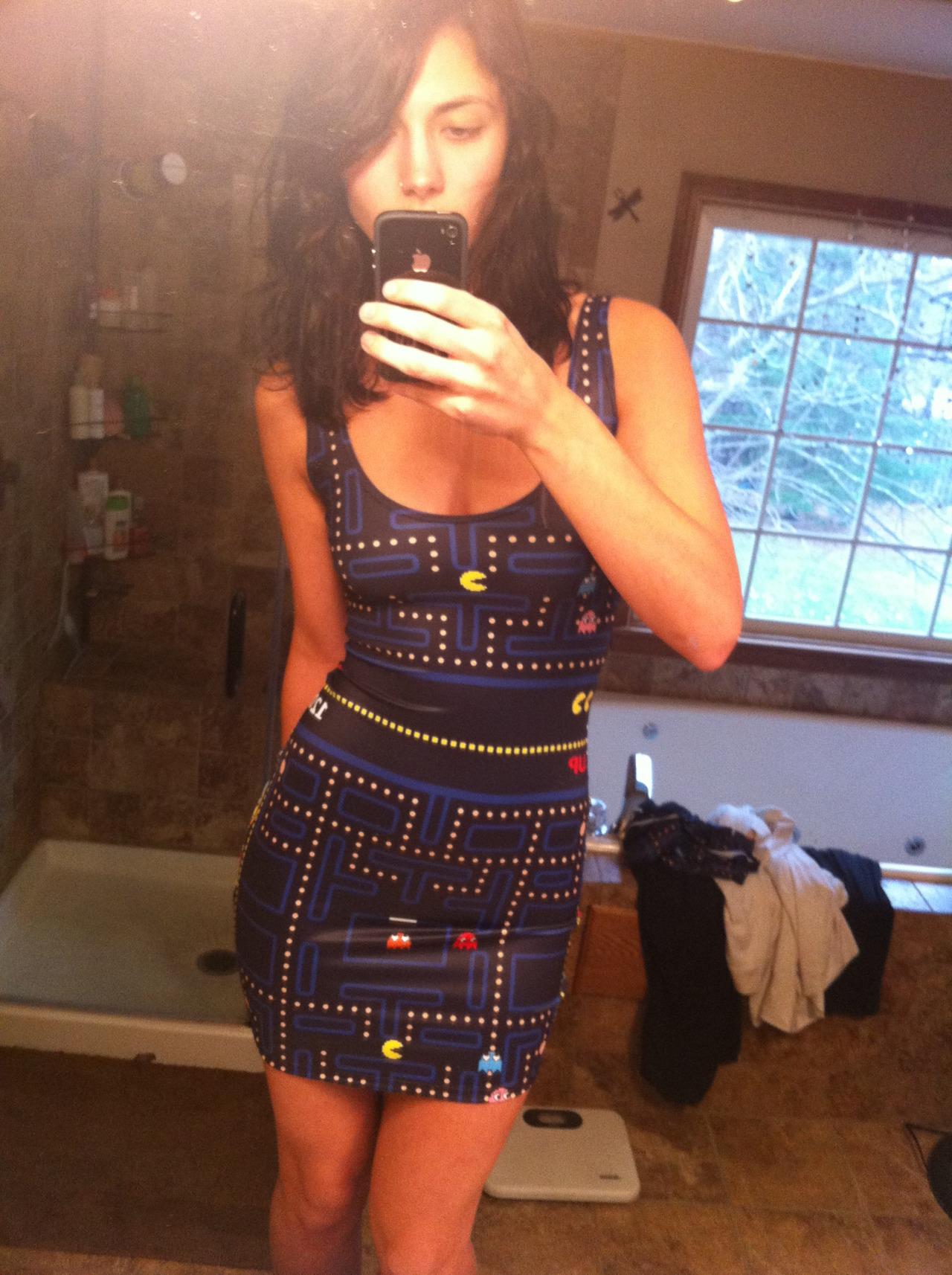 Pac-man dress… hot | Funny Pictures, Quotes, Pics, Photos, Images. Videos  of Really Very Cute animals.