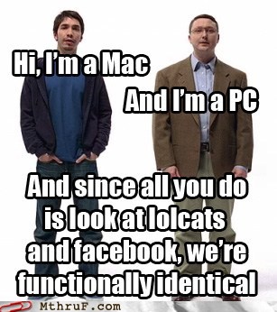 Mac vs. PC | Funny Pictures, Quotes, Pics, Photos, Images. Videos of Really  Very Cute animals.