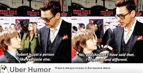 Robert Downey Jr certainly doesn't lack confidence. | Funny Pictures,  Quotes, Pics, Photos, Images. Videos of Really Very Cute animals.