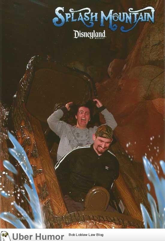 Wife didn't know Splash Mountain had a drop at the end | Funny Pictures,  Quotes, Pics, Photos, Images. Videos of Really Very Cute animals.