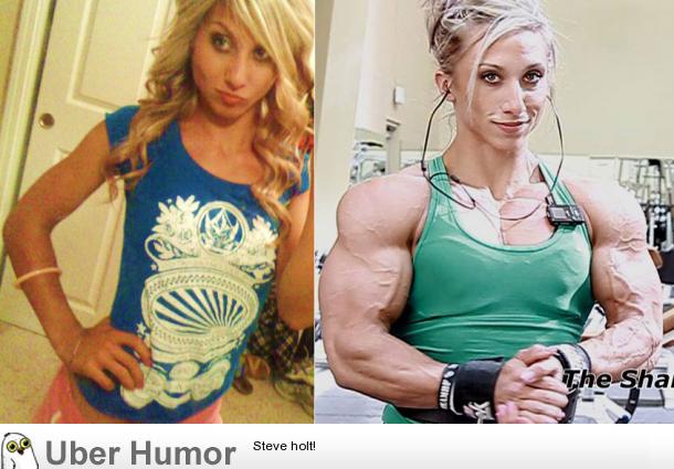 startling before and after of a woman on steroids | Funny Pictures, Quotes,  Pics, Photos, Images. Videos of Really Very Cute animals.