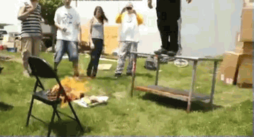 Kid smacks face into burning charcoal to prove…actually, nothing, j