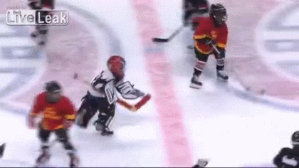 Ref lends a hand to struggling little league hockey player