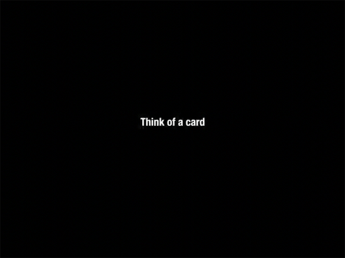 Think of a card