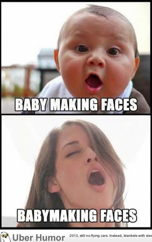 babies making funny faces