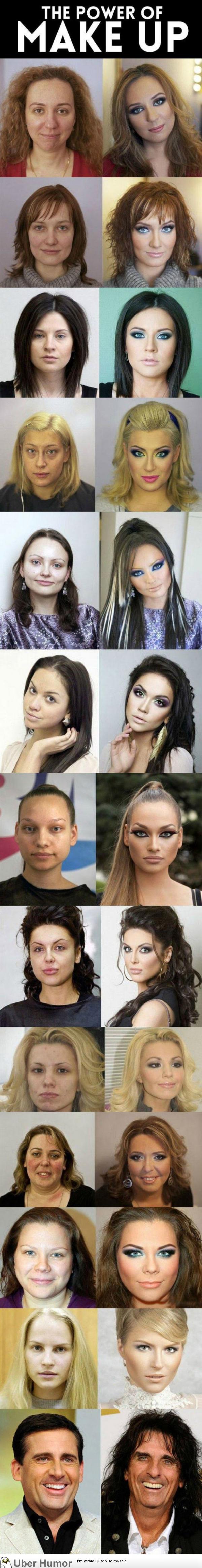 The power of makeup | Funny Pictures, Quotes, Pics, Photos, Images. Videos  of Really Very Cute animals.