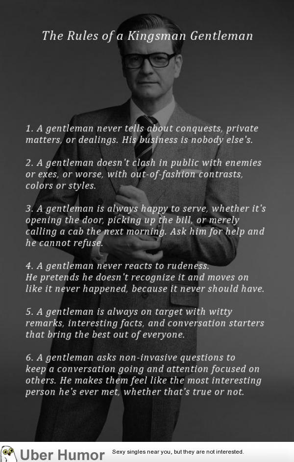 How to be a gentleman | Funny Pictures, Quotes, Pics, Photos, Images ...
