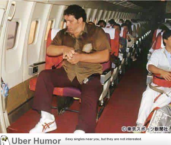 Andre the Giant on a commercial airplane | Funny Pictures, Quotes, Pics,  Photos, Images. Videos of Really Very Cute animals.