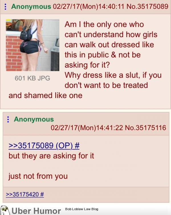 4chan on girls asking for it | Funny Pictures, Quotes, Pics, Photos,  Images. Videos of Really Very Cute animals.