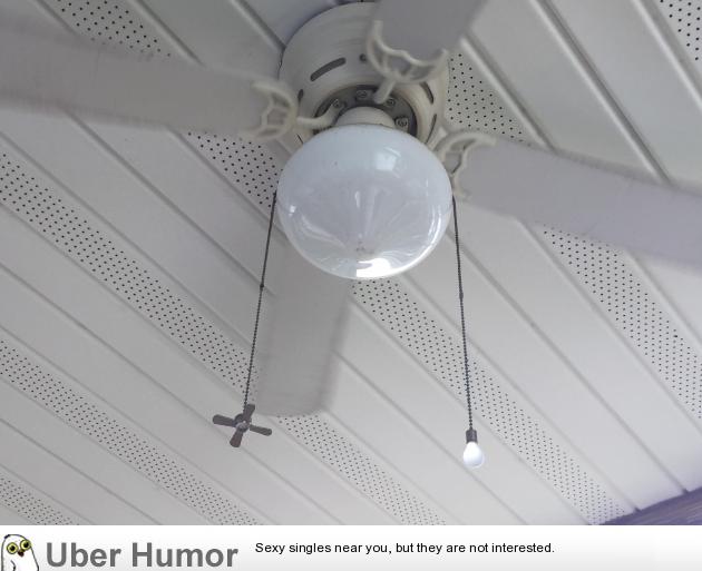 This Ceiling Fan Differentiates The Light And Fan Chains