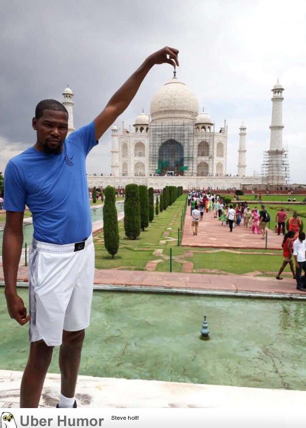 Kevin Durant at the Taj Mahal | Funny Pictures, Quotes, Pics, Photos,  Images. Videos of Really Very Cute animals.