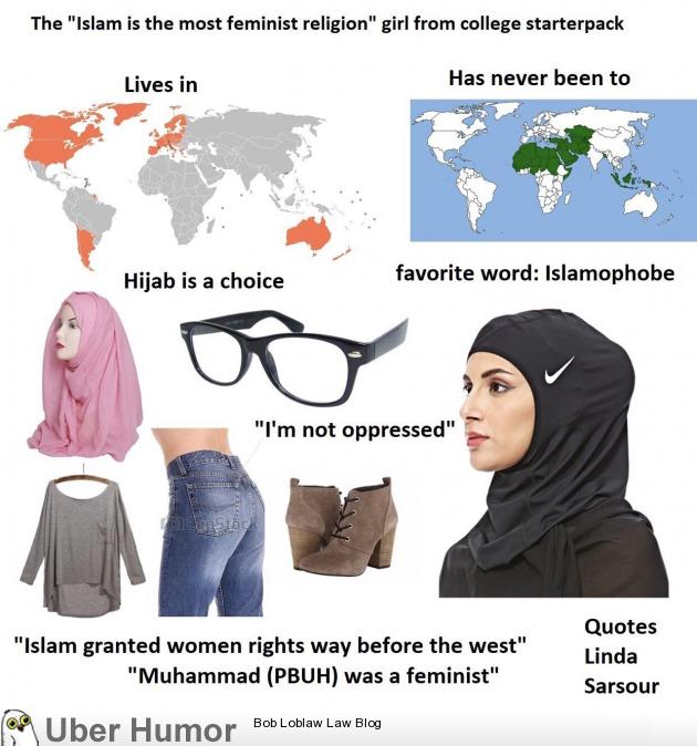 The ‘islam Is The Most Feminist Religion Starterpack Funny Pictures