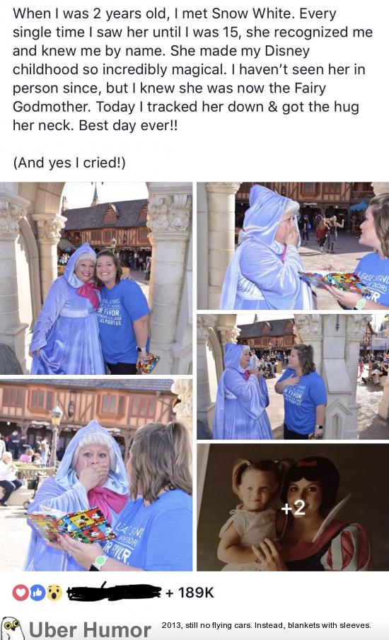She found the same Cinderella she had been seeing at Disney since she ...