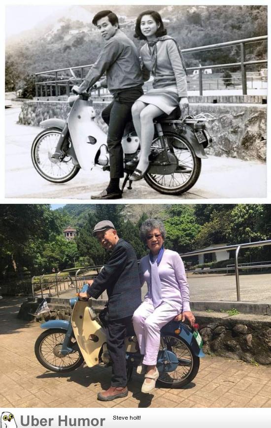 1967-2018 same bike, same couple | Funny Pictures, Quotes, Pics, Photos ...
