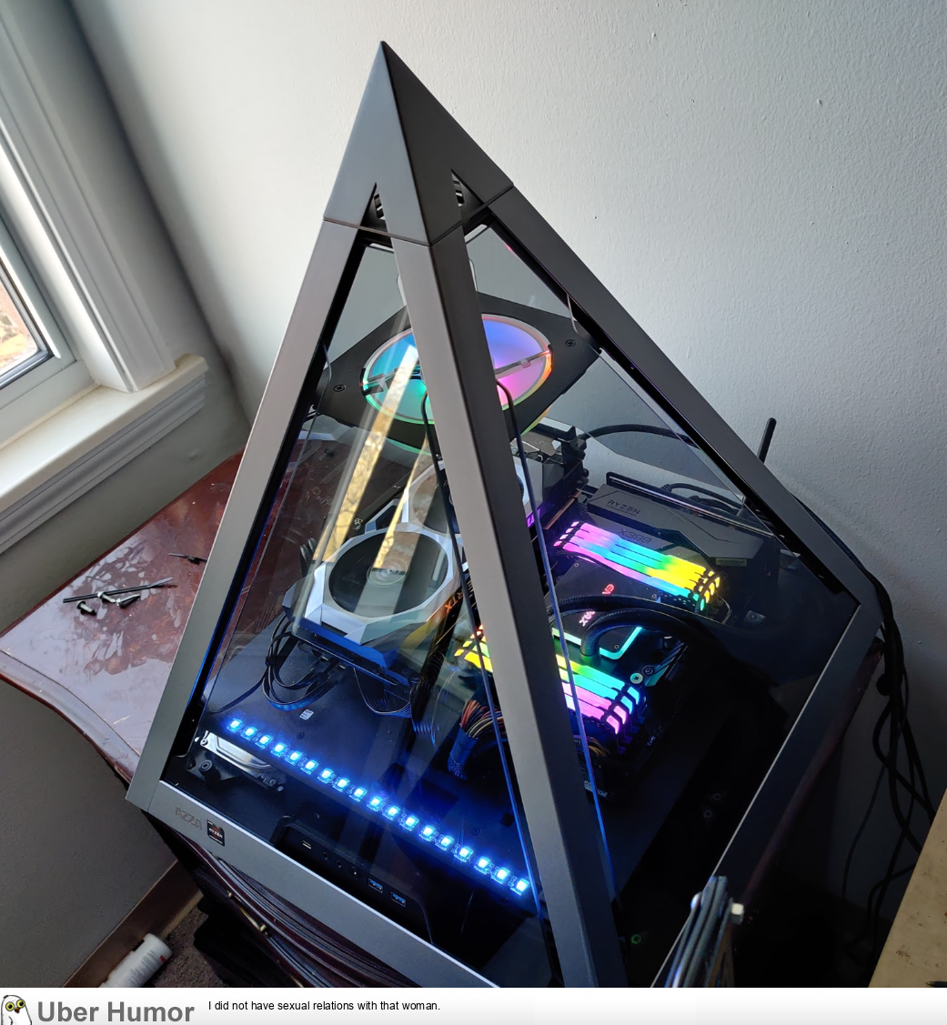 Built a Pyramid PC | Funny Pictures, Quotes, Pics, Photos, Images. Videos  of Really Very Cute animals.