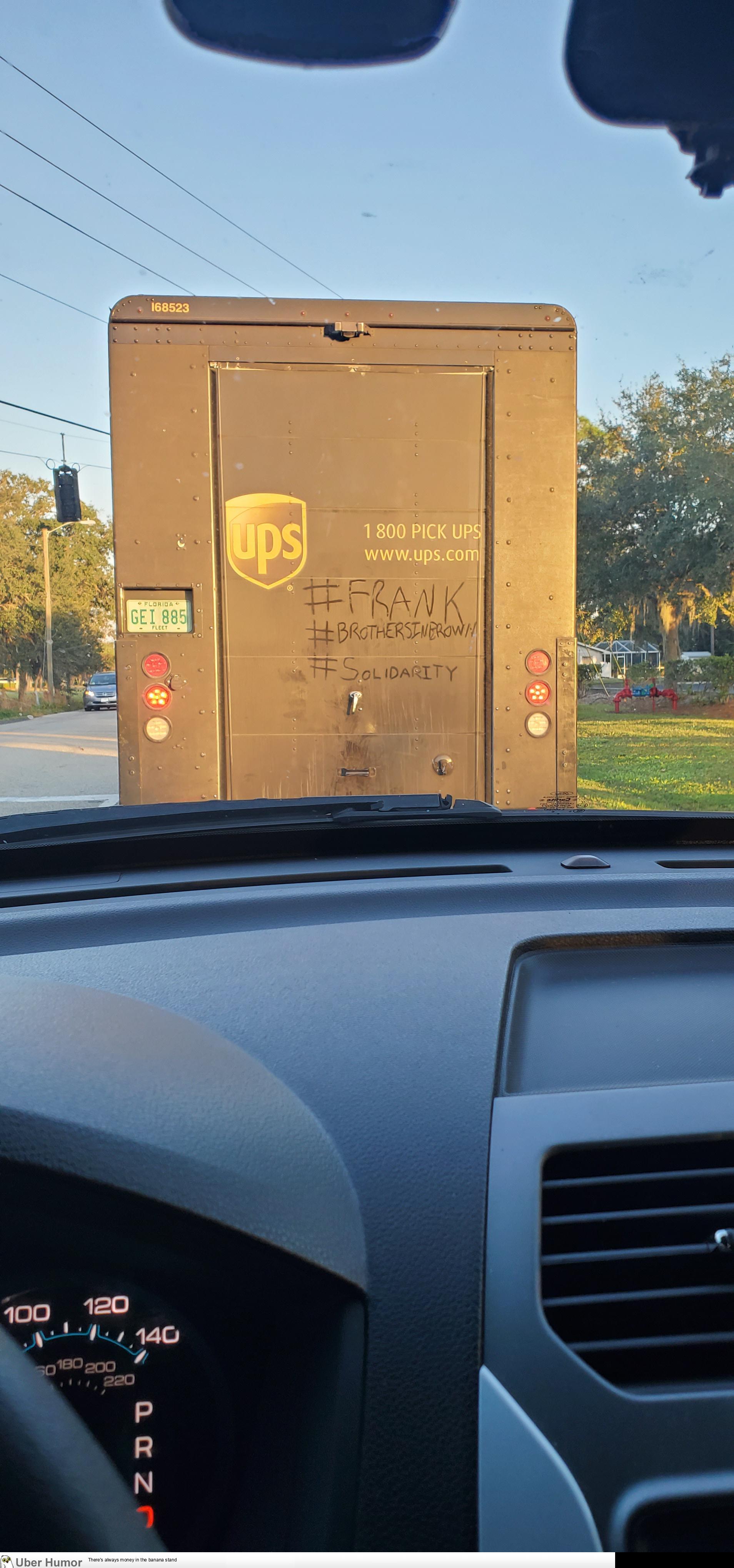 After the police killed a UPS driver taken hostage, I've seen this on  several trucks. | Funny Pictures, Quotes, Pics, Photos, Images. Videos of  Really Very Cute animals.