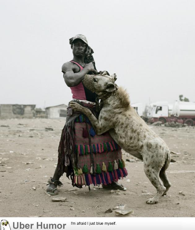 A Nigerian man and his trained hyena. | Funny Pictures, Quotes, Pics,  Photos, Images. Videos of Really Very Cute animals.