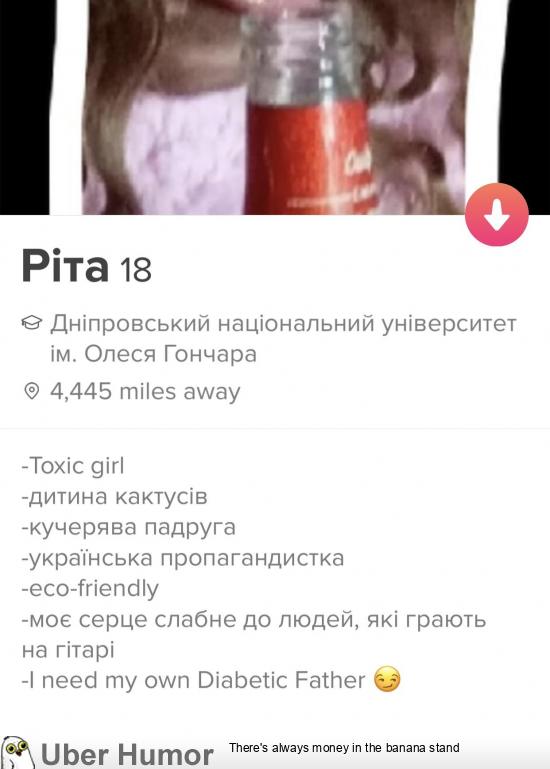 Tinder: She doesn't speak English and I'm 90% sure that last line is a  google translation of sugar daddy and I can't stop laughing | Funny  Pictures, Quotes, Pics, Photos, Images. Videos