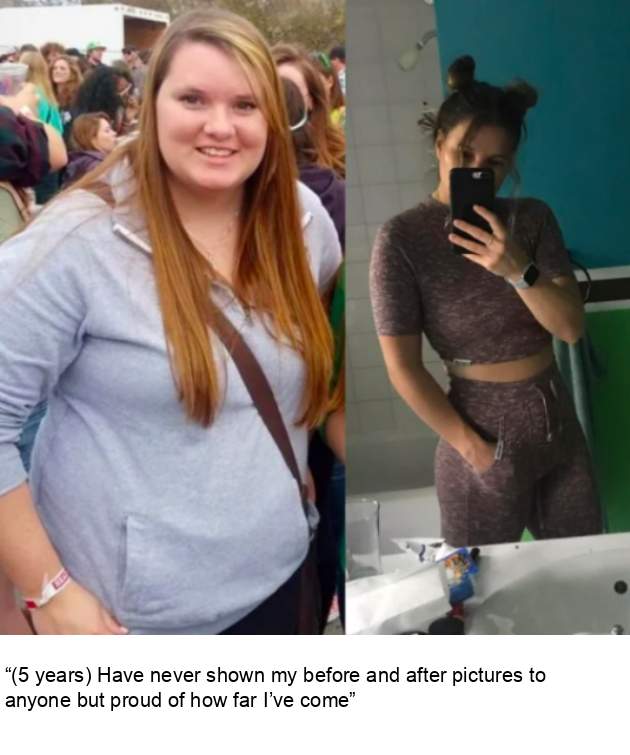 girls who used incredible discipline to go from fat to