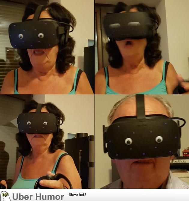 I put googly eyes on my VR glasses and let my grandparents try them out |  Funny Pictures, Quotes, Pics, Photos, Images. Videos of Really Very Cute  animals.